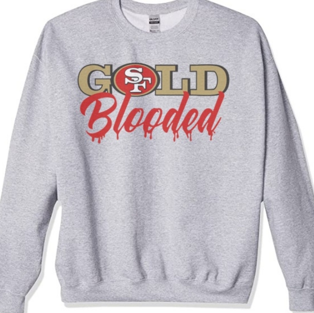 SF 49ers 'Gold Blooded Sweatshirt Men's Large